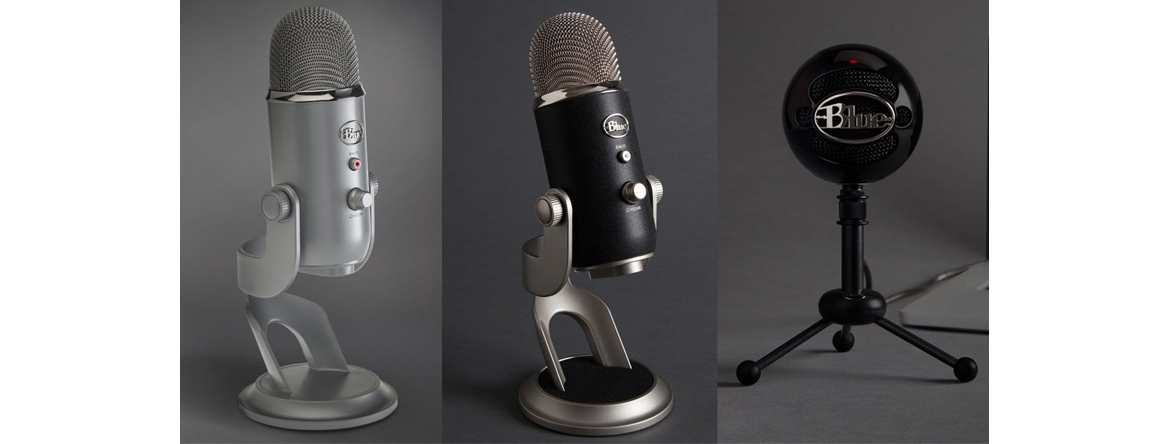Blue Microphones Yeti, Yeti Pro, and Snowball Studio Series USB Mics